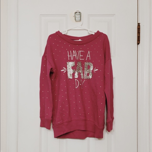 Gymboree Other - Gymboree Crewneck Graphic Top Pink Size 7-8